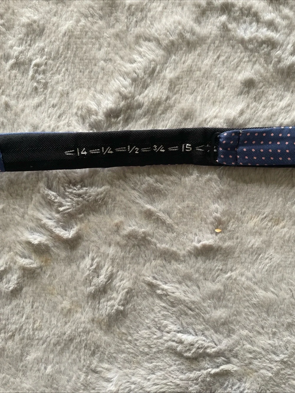 liberty Navy Blue Polka Dot Self-Tie Bow Tie silk